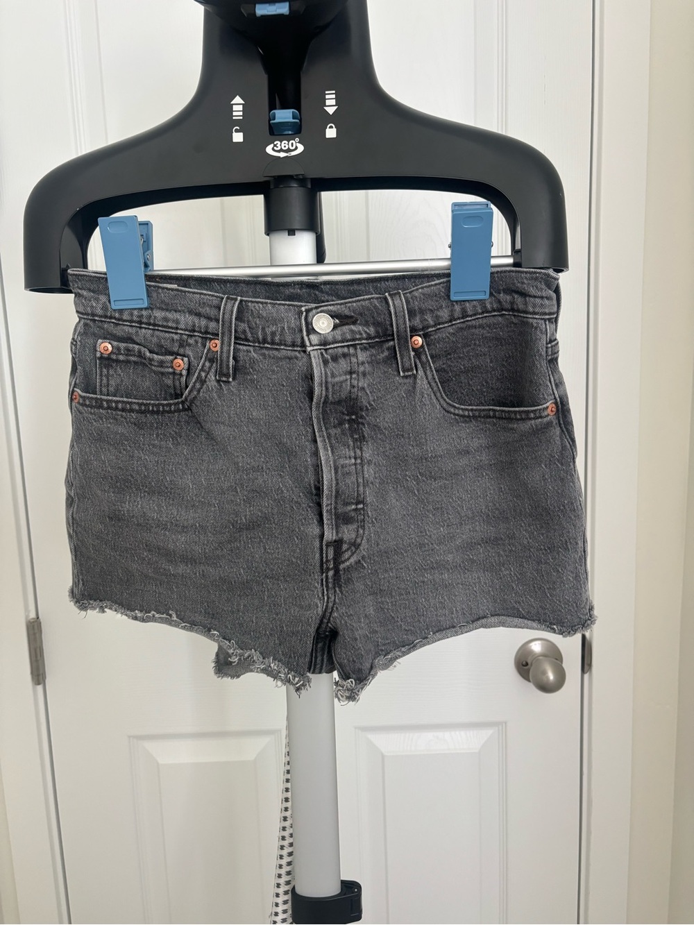 Levi’s Black Denim Cutoff Shorts